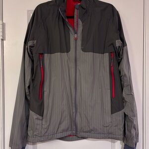 lululemon athletica Men's Gray and Red Windbreaker